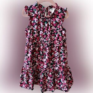 Crewcuts Pink and Black Floral Dress